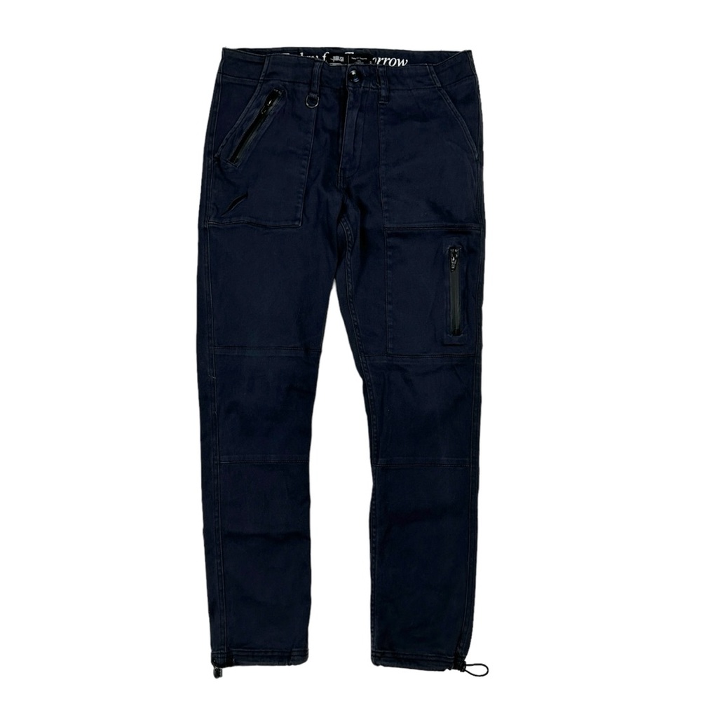 Mens Y2K Publish Brand Navy Slim Streetwear Pants Size 32x28